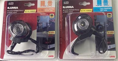 Coppia di luci perimetrali a led 24v omologate