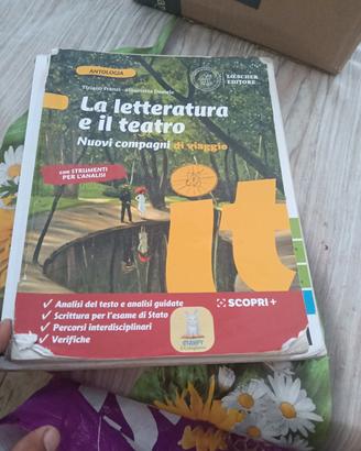 libro scolastico la letteratura e il teatro 
