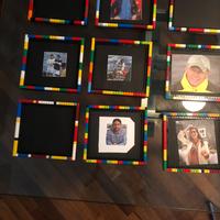 Cornici porta foto create con costruzione Lego
