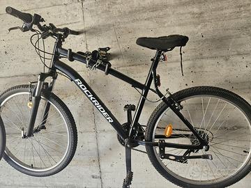 Bicicletta unisex Rockrider MTB ST50 nera ,