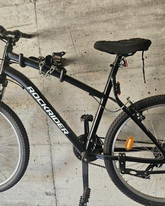 Bicicletta unisex Rockrider MTB ST50 nera ,