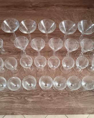 Bicchieri vetro vintage