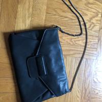 Borsa pochette nera con tracolla