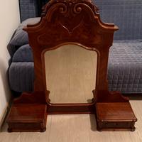 Specchiera in legno con Cimasa anni 50