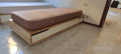 Letto singolo Mandal Ikea e materasso singolo