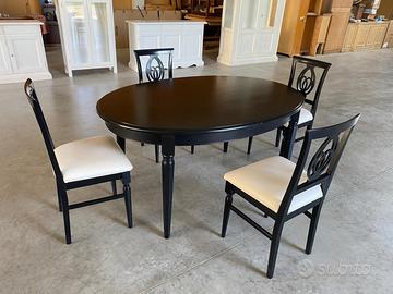 Tavolo allungabile 4 sedie in legno