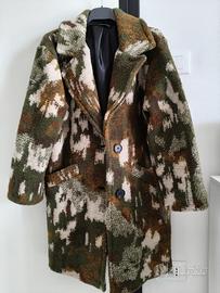 Giacca/Cottone in Lana Fantasia Militare Taglia S
