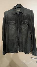 CAMICIA JEANS UOMO GAS NERA