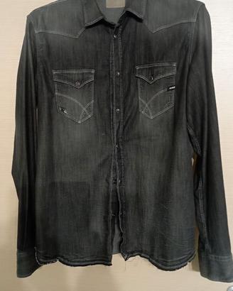 CAMICIA JEANS UOMO GAS NERA