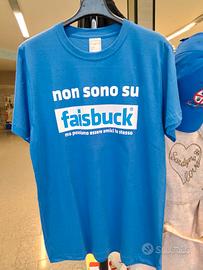 T-shirt maglietta uomo donna stampa facebook S M