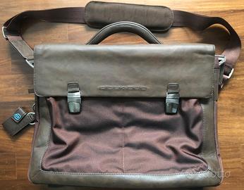 borsa lavoro bag PIQUADRO EN 7302 nylon pelle