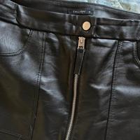 Gonna nera corta in pelle Calliope