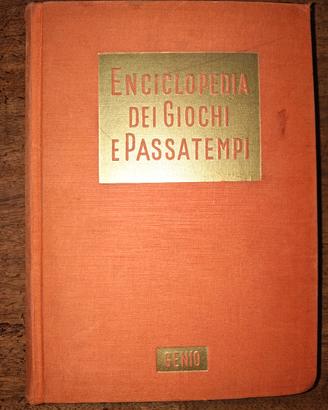 Libro Vintage "Enciclopedia dei Giochi e Passatemp