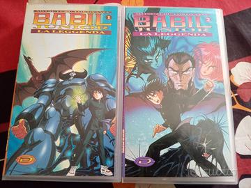 SET 2 VHS BABIL JUNIOR  LA LEGGENDA, DYNAMIC VIDEO