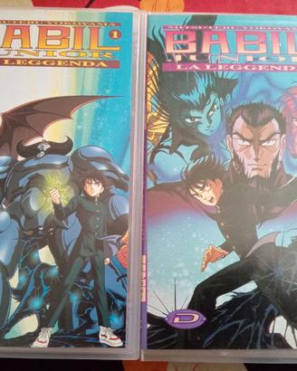 SET 2 VHS BABIL JUNIOR  LA LEGGENDA, DYNAMIC VIDEO