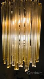 Lampadario vetro murano trilobo Venini anni 60