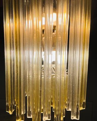 Lampadario vetro murano trilobo Venini anni 60