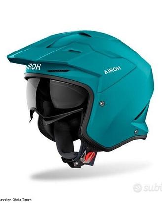 AIROH Casco Jet Kombakt - Color - Petrol