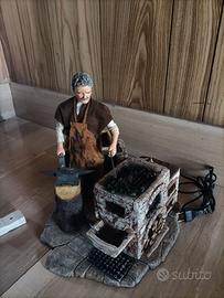 Statua Pastore con 2 movimenti Pigini Presepe 30 c