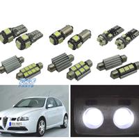 KIT 9 LAMPADE LED INTERNE PER ALFA ROMEO 147 00-10