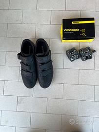 Scarpe mtb Bontrager numero 45 e pedali Mavic
