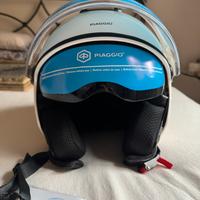 Casco D Jet piaggio - bianco luna