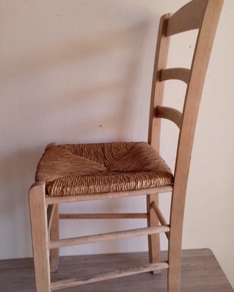 Sedie legno impagliate