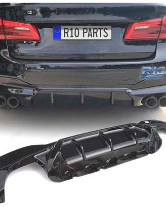 DIFFUSORE BMW G30 G31 LOOK M5 NERO LUCIDO