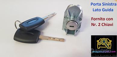 CILINDRETTO SERRATURA PORTA SX PER FORD FIESTA VI 