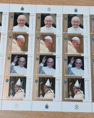 Argentina, foglio francobolli Papa Francesc