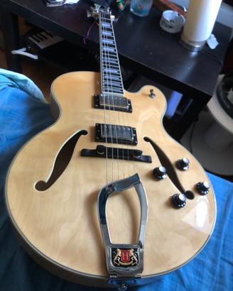 Chitarra hollow body hagstrom hj500 nat