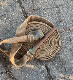 Lancia Antincendio Vintage in Ottone + Manichetta