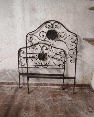 Testiera letto in ferro battuto