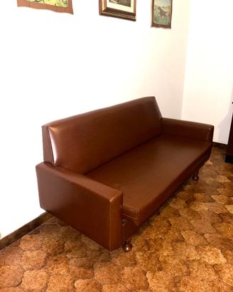 Divano Similpelle - Vintage Marrone