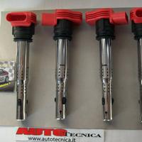 Kit 4 Bobine Rosse Golf V VI 2.0 GTI TFSI Audi A3