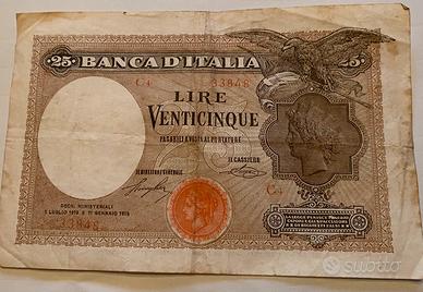 25 lire aquila latina decreto