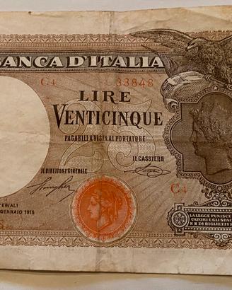 25 lire aquila latina decreto