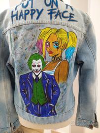 giacca jeans dipinta