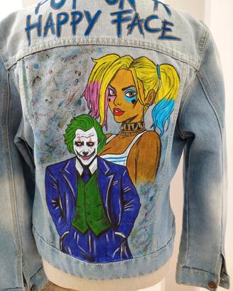 giacca jeans dipinta