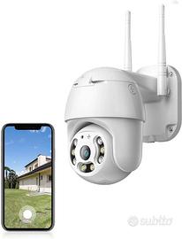 TELECAMERA ESTERNA PTZ ZOOM 1080P IP WIFI MOTORIZZ