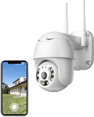 TELECAMERA ESTERNA PTZ ZOOM 1080P IP WIFI MOTORIZZ
