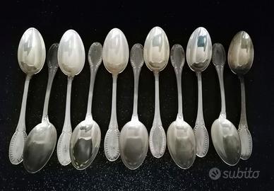 Set 11 Cucchiaini da Caffè in Argento 800 – F.lli