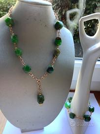 Parure Agata verde