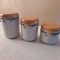 set 3 barattoli da cucina