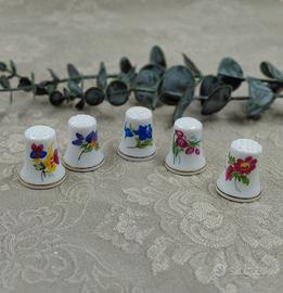 🌸 Set 5 Ditali da Collezione in Ceramica