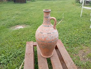 Vecchia Fiasca per olio e vino in terra cotta cm50