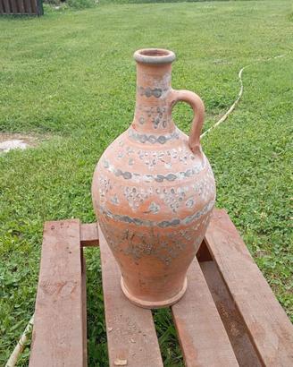 Vecchia Fiasca per olio e vino in terra cotta cm50