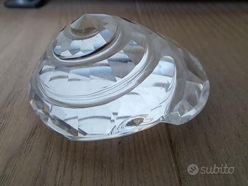 Conchiglia a spirale cristallo Swarovski.