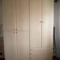 Armadio 4 ante e cassetti