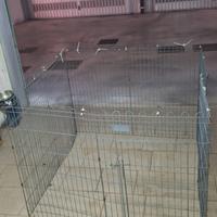 recinto in metallo per cuccioli